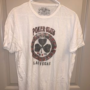 LUCKY BRAND POKER CLUB T-SHIRT